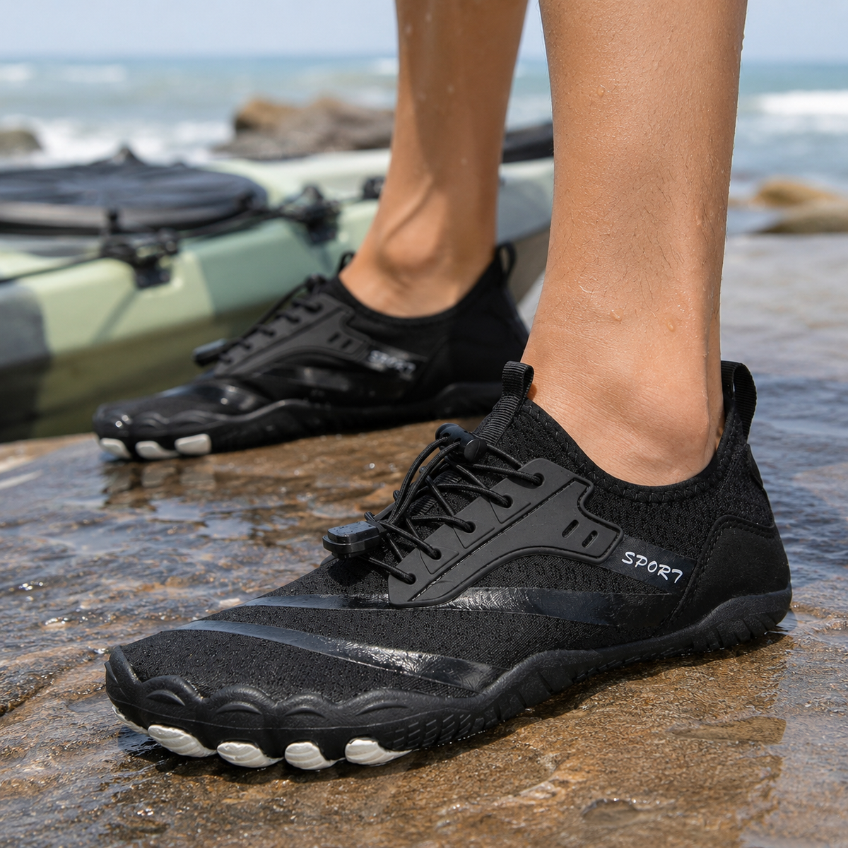 Waterschoenen voor Dames en Heren Quick-Dry Antislip Badschoenen Zwemschoenen Surfschoenen Watersport | Sulvida