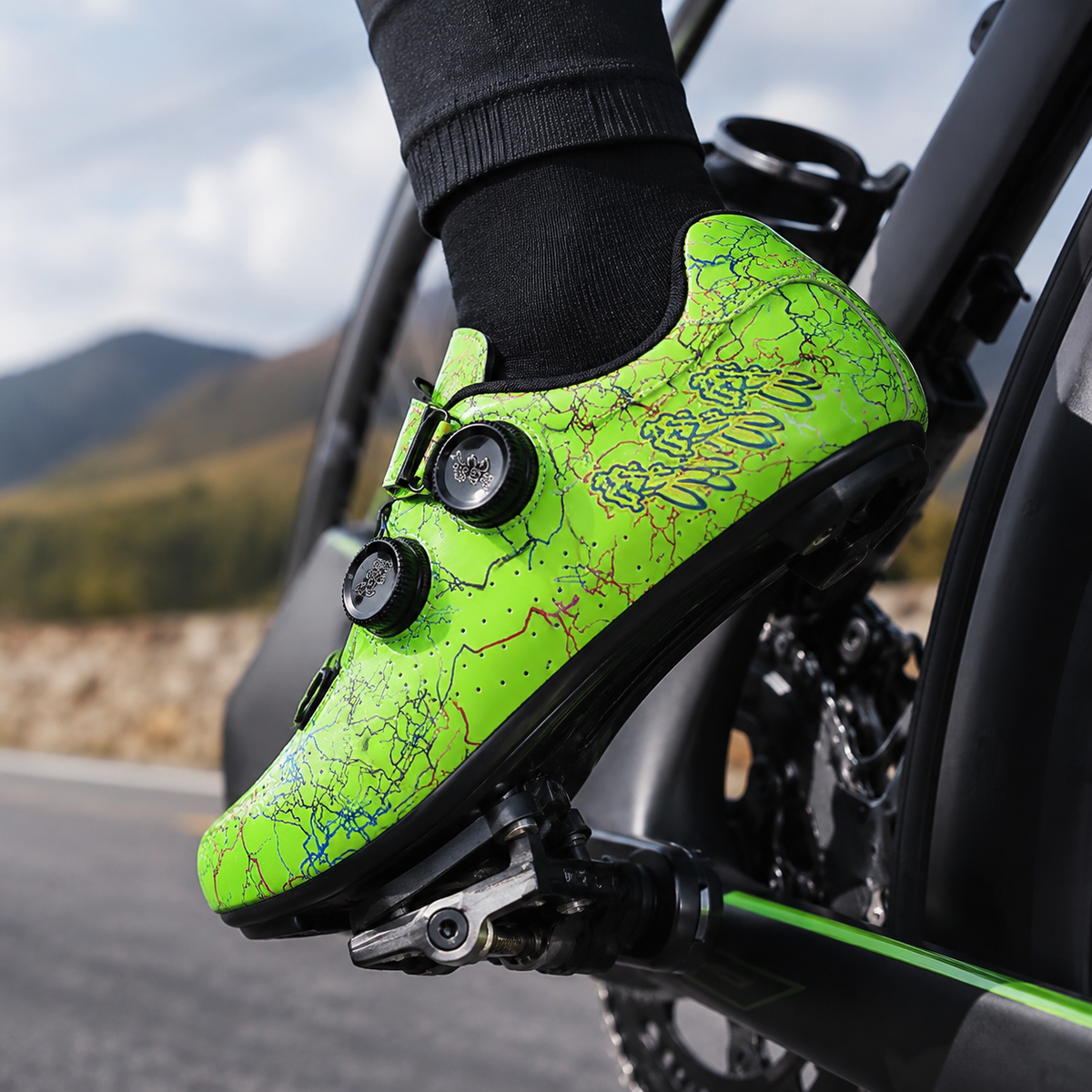 SPD-compatibele Fietsschoen met Draaiknop Sluiting voor Mountainbike Wielrennen Unisex MTB Racefietsen | Sulvida