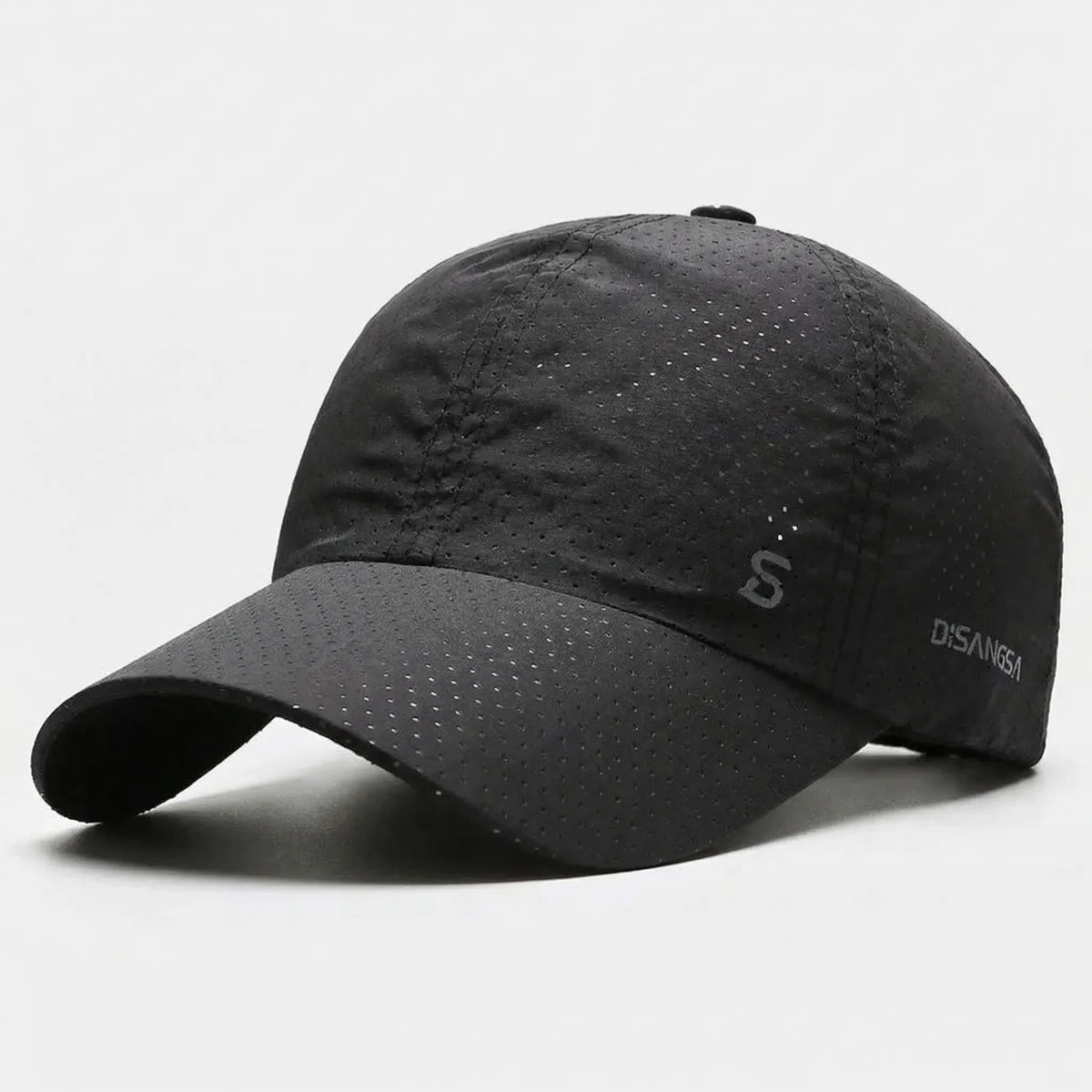 Geperforeerde Baseball Cap Lichtgewicht Ventilerend voor Actief Gebruik Sport en Outdoor Zwart Grijs Wit | Sulvida