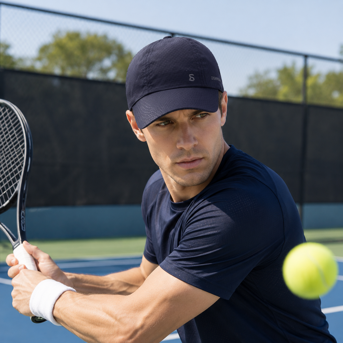 Geperforeerde Baseball Cap Lichtgewicht Ventilerend voor Actief Gebruik Sport en Outdoor Zwart Grijs Wit | Sulvida