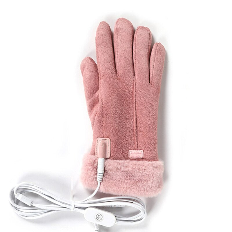 Verwarmde Handschoenen Dames Oplaadbaar met Powerbank 3 Warmtestanden Touchscreen Winter Skihandschoenen | Sulvida