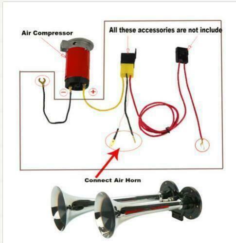 Luchthoorn 150 dB met compressor voor auto en vrachtwagen elektrisch compact luid 12V signaalhoorn veiligheid | Sulvida