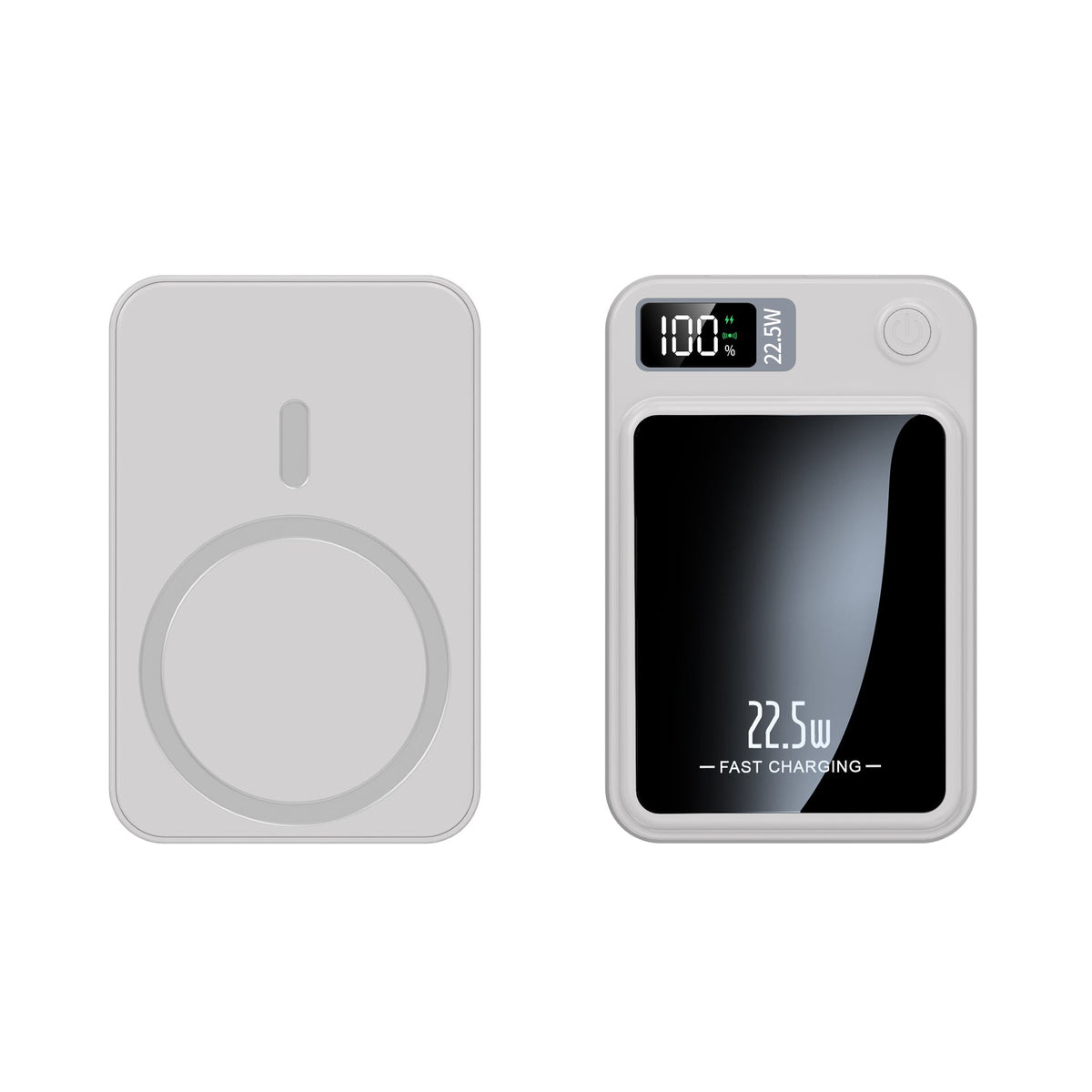 Powerbank 20.000mAh Ultra-Compact Draadloos Opladen Snellader 22,5W Drie Apparaten Tegelijk LED-Display | Sulvida