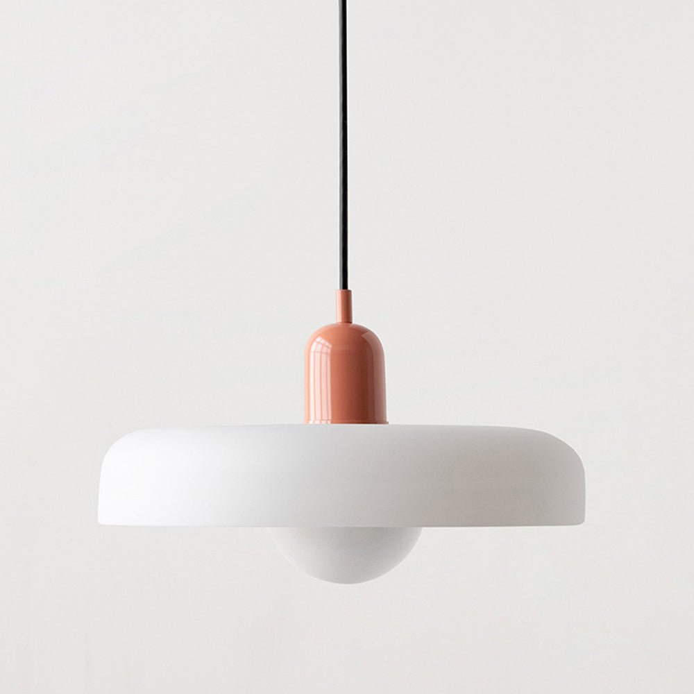 Glazen Hanglamp Rond Design Gekleurd Glas Ø25-35cm Groen Geel Wit Eettafel Woonkamer Eetkamer Decoratief | Sulvida