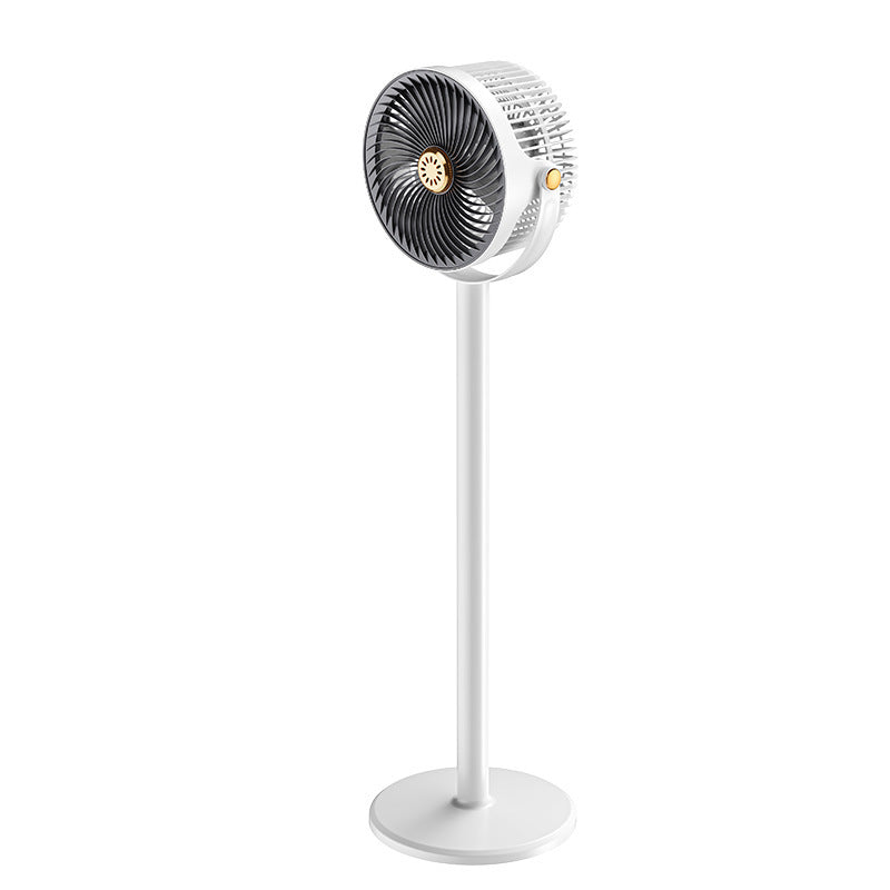 Staande Ventilator 360° Draaibaar met Afstandsbediening Stille Koeling Hoogte Verstelbaar Grijs Wit Woonkamer | Sulvida