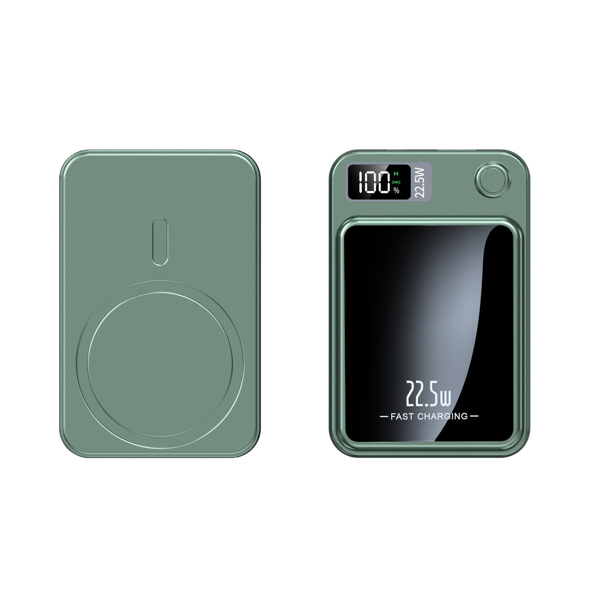 Powerbank 20.000mAh Ultra-Compact Draadloos Opladen Snellader 22,5W Drie Apparaten Tegelijk LED-Display | Sulvida
