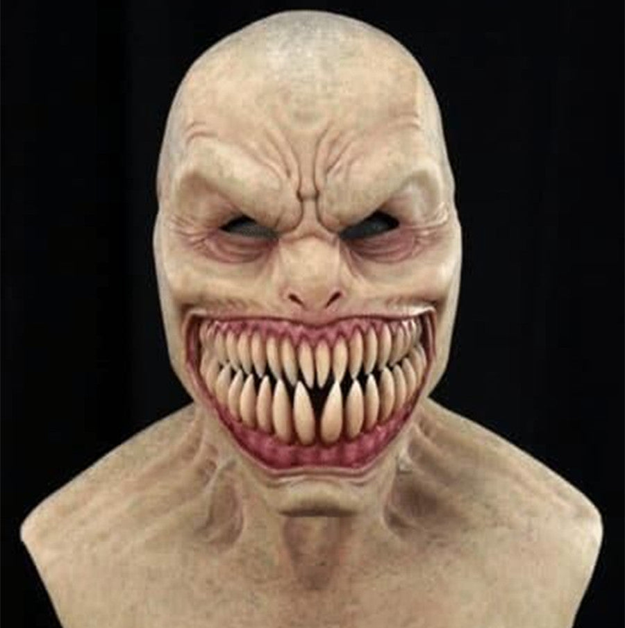 Latex Volledig Gezichtsmasker Oudere Man Realistisch Halloween Karakter Vermomming met Baard Feest Kostuum | Sulvida