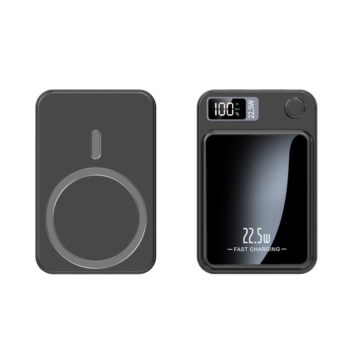 Powerbank 20.000mAh Ultra-Compact Draadloos Opladen Snellader 22,5W Drie Apparaten Tegelijk LED-Display | Sulvida