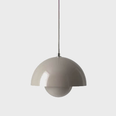 Moderne koepelhanglamp metaal half rond mat afwerking sfeerlicht eettafel woonkamer hal verlichting Scandinavisch | Sulvida
