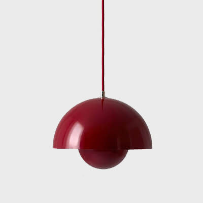 Moderne koepelhanglamp metaal half rond mat afwerking sfeerlicht eettafel woonkamer hal verlichting Scandinavisch | Sulvida
