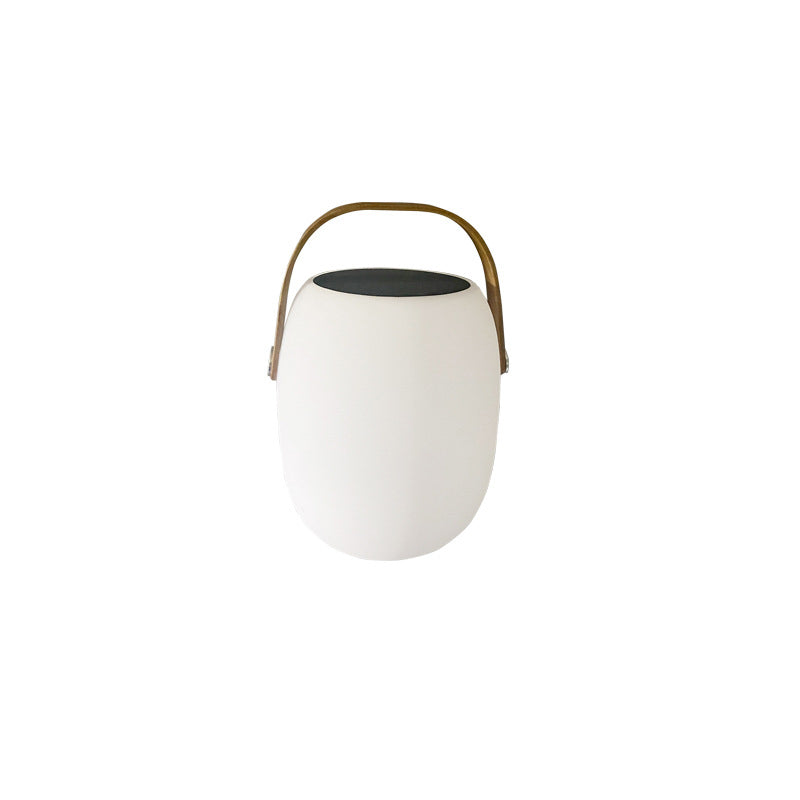 Draagbare Solar LED Tuinlamp Wit Polyethyleen Waterdicht Multifunctioneel Sfeerverlichting Tuin Terras | Sulvida