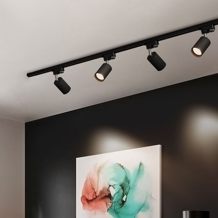 Railspotverlichting tubular flush-mount 3-5 spots verstelbaar wit zwart goud modern plafond woonkamer keuken | Sulvida