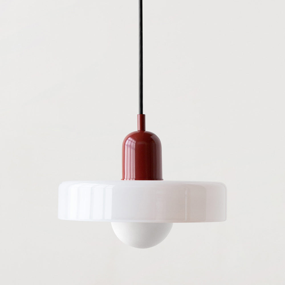 Glazen hanglamp verstelbare kabel ronde pendellamp eettafel woonkamer verlichting modern design sfeervolle ruimte | Sulvida
