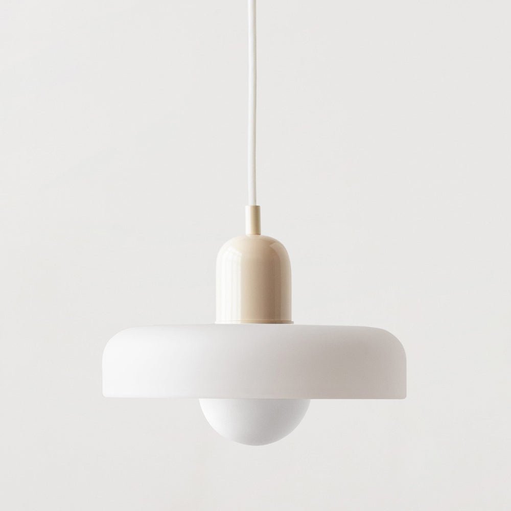 Glazen Hanglamp Rond Design Gekleurd Glas Ø25-35cm Groen Geel Wit Eettafel Woonkamer Eetkamer Decoratief | Sulvida