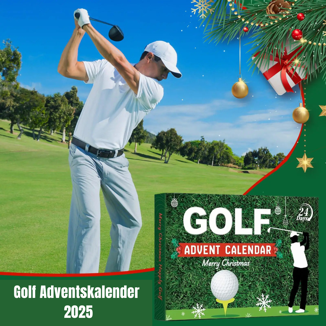 Adventskalender Golf met 24 Accessoires – Aftelkalender voor Golfers met Cadeaus Gadgets en Verrassingen | Sulvida