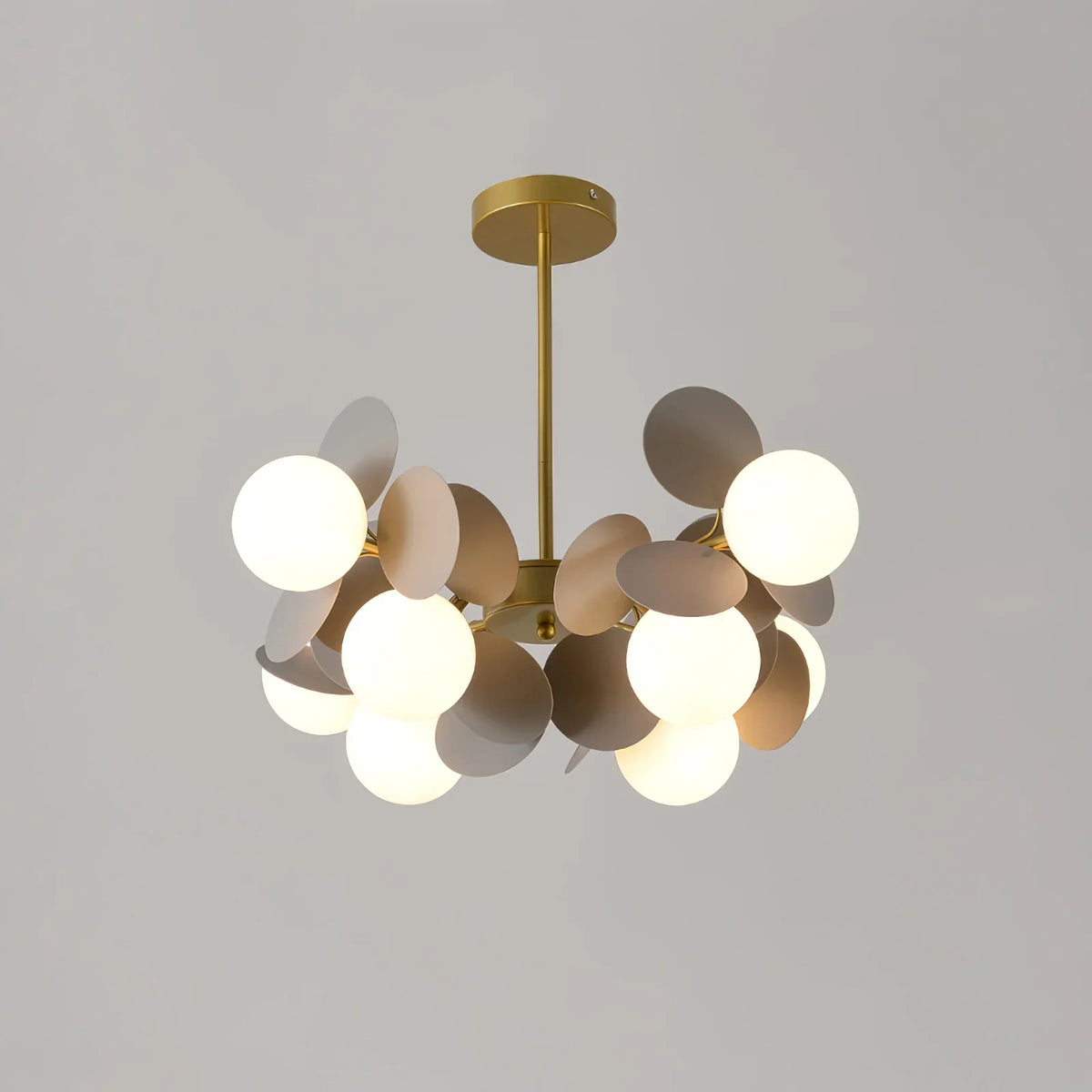 Hangkroonluchter Bloementak Gekleurd Glas voor Woonkamer Eetkamer Slaapkamer Plafondverlichting LED Lamp | Sulvida