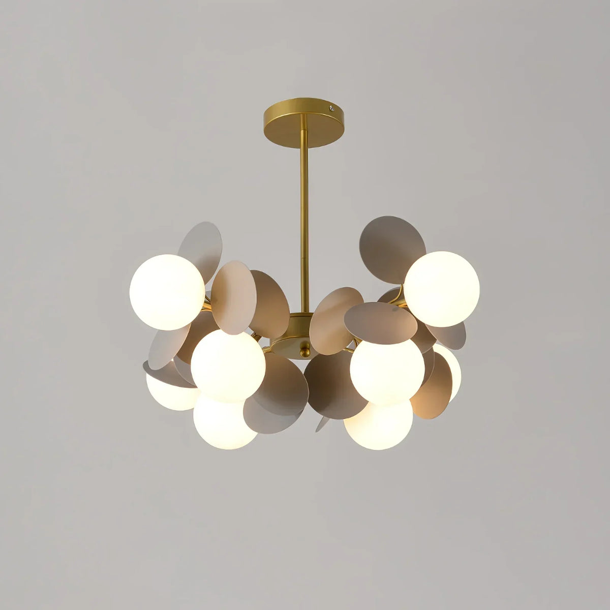 Bloementak Kroonluchter Plafondlamp Meerdere Lichtpunten Metaal Glas Woonkamer Eetkamer Slaapkamer LED | Sulvida