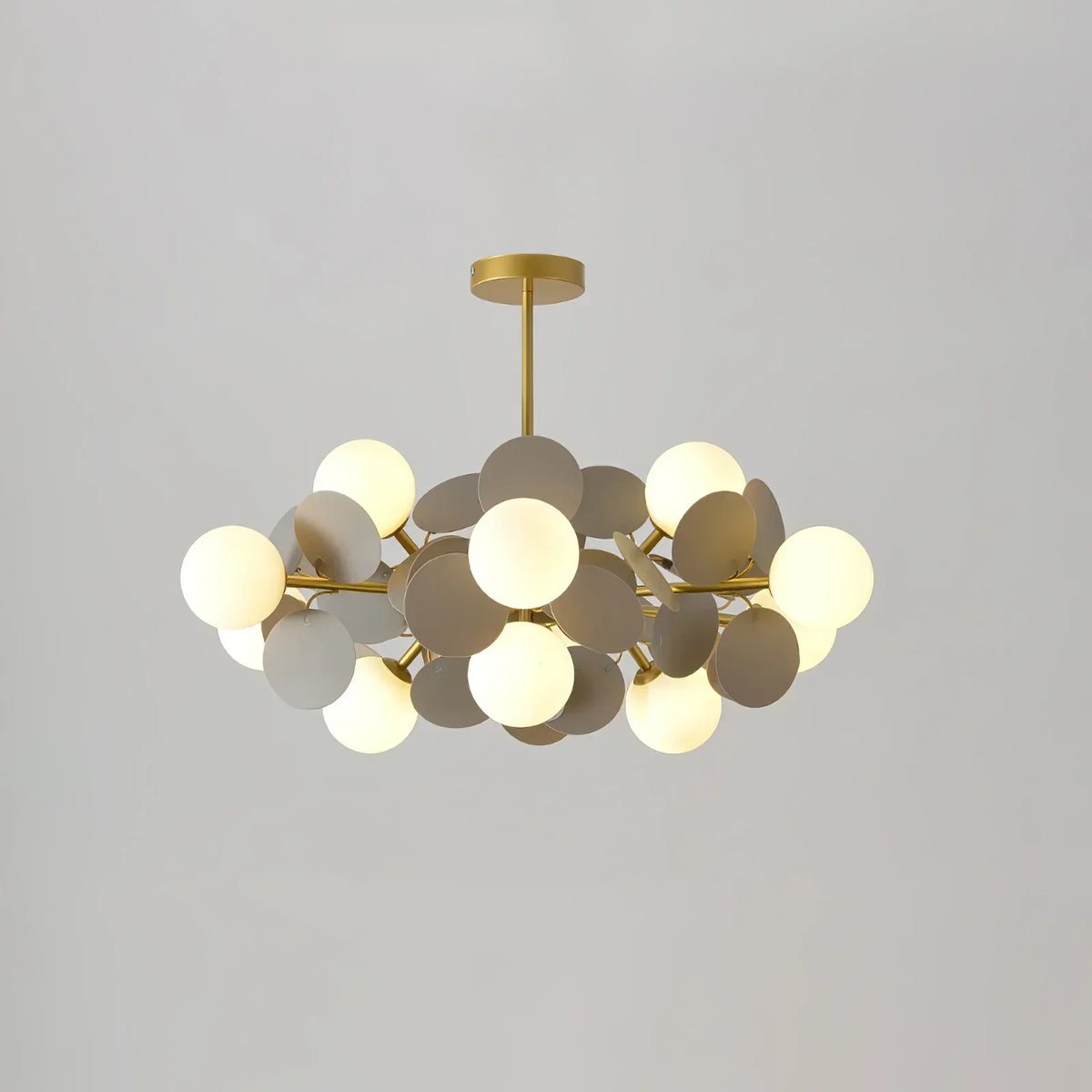 Bloementak Kroonluchter Plafondlamp Meerdere Lichtpunten Metaal Glas Woonkamer Eetkamer Slaapkamer LED | Sulvida