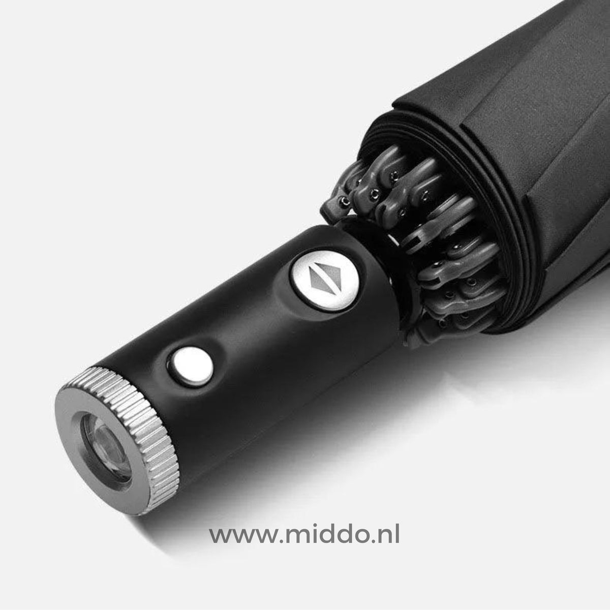 Automatische Opvouwbare Paraplu met Reflecterende Rand Windbestendig Regenscherm Compact Reisparaplu | Sulvida