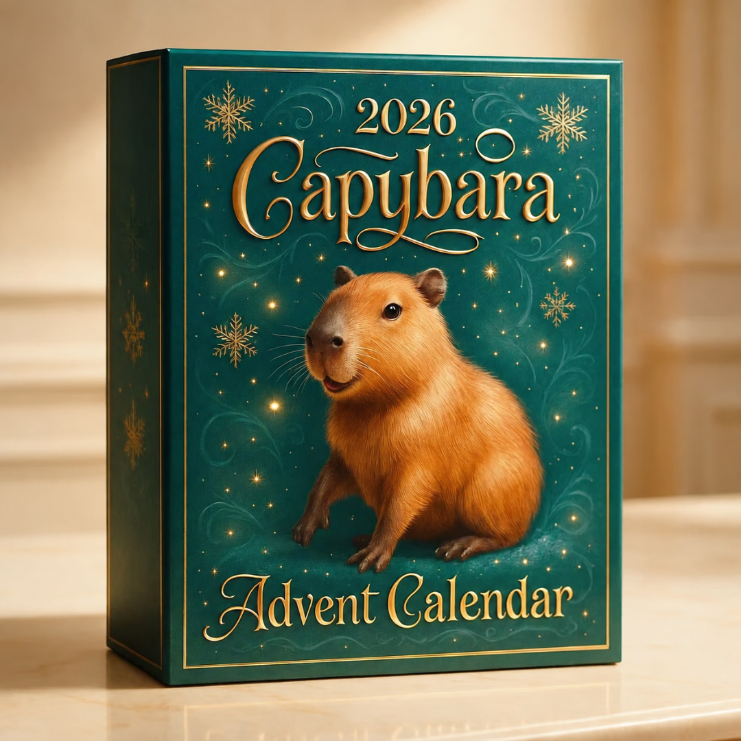 Capybara Adventskalender 2026 Kerstkalender 3D PVC Figuren Feestelijke Countdown Kerst Decoratie Cadeau | Sulvida
