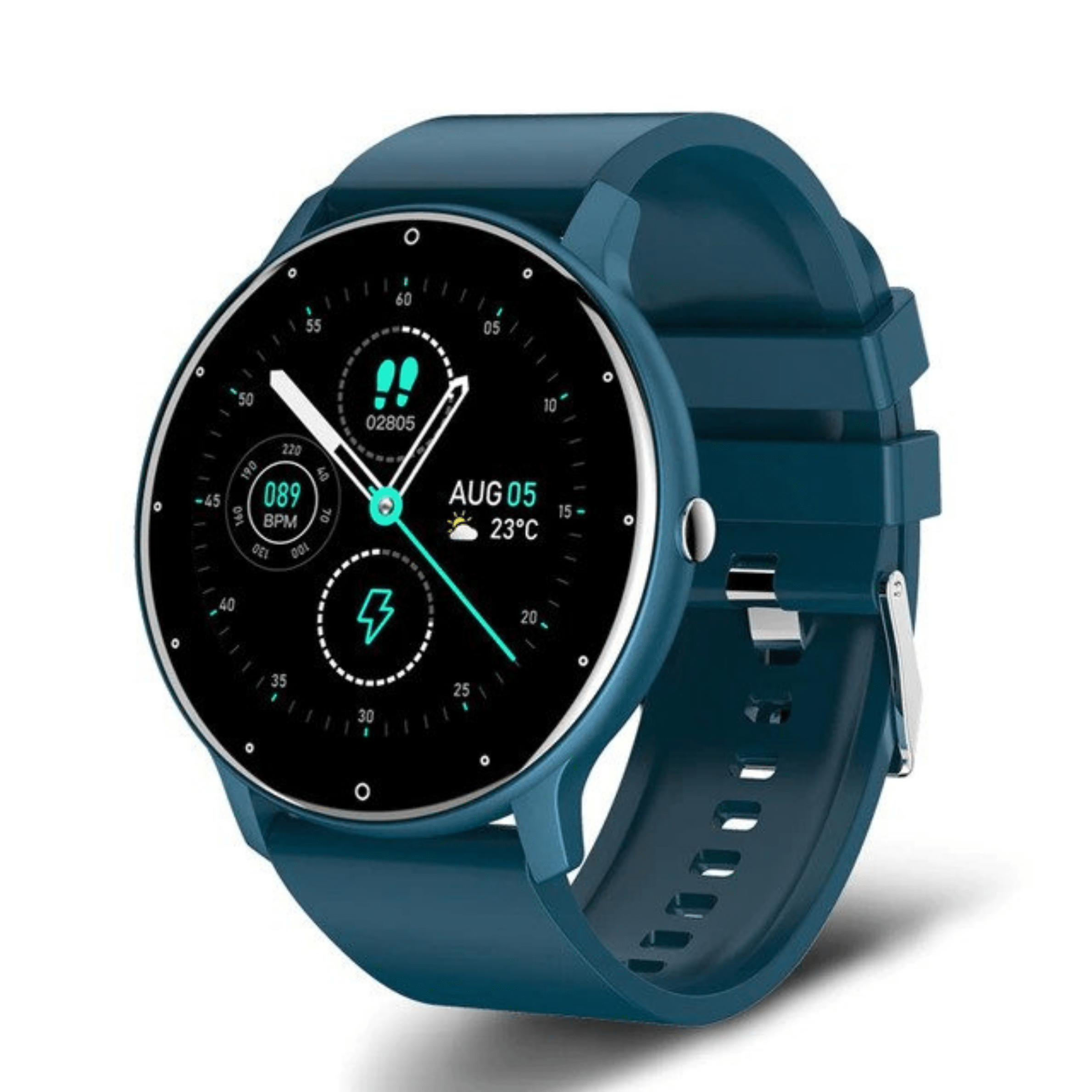 Smartwatch met Activiteitentracker Hartslag Meldingen Bluetooth Waterdicht en Krachtige Accu voor Dagelijks Gebruik en Sport | Sulvida