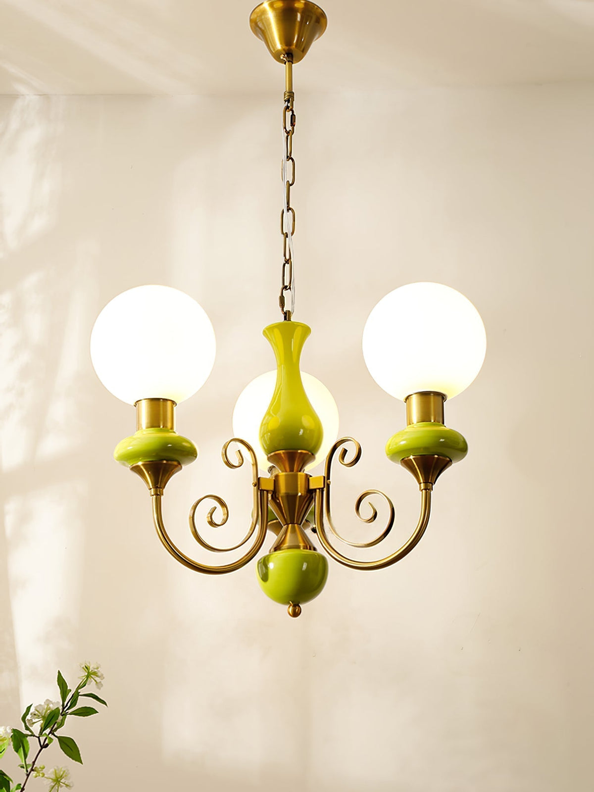 Glazen Kroonluchter met IJzeren Frame Meerlichts Hanglamp Modern Retro Design Sfeerverlichting Eetkamer Woonkamer | Sulvida