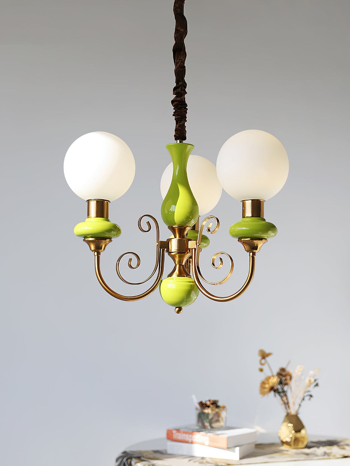 Glazen Kroonluchter met IJzeren Frame Meerlichts Hanglamp Modern Retro Design Sfeerverlichting Eetkamer Woonkamer | Sulvida