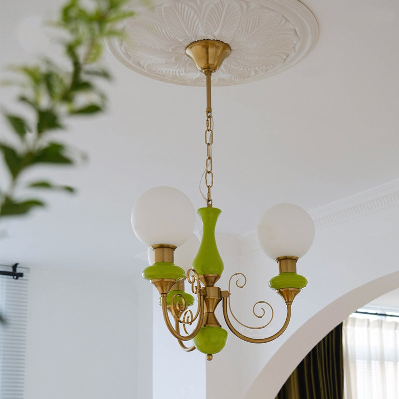 Glazen Kroonluchter met IJzeren Frame Meerlichts Hanglamp Modern Retro Design Sfeerverlichting Eetkamer Woonkamer | Sulvida