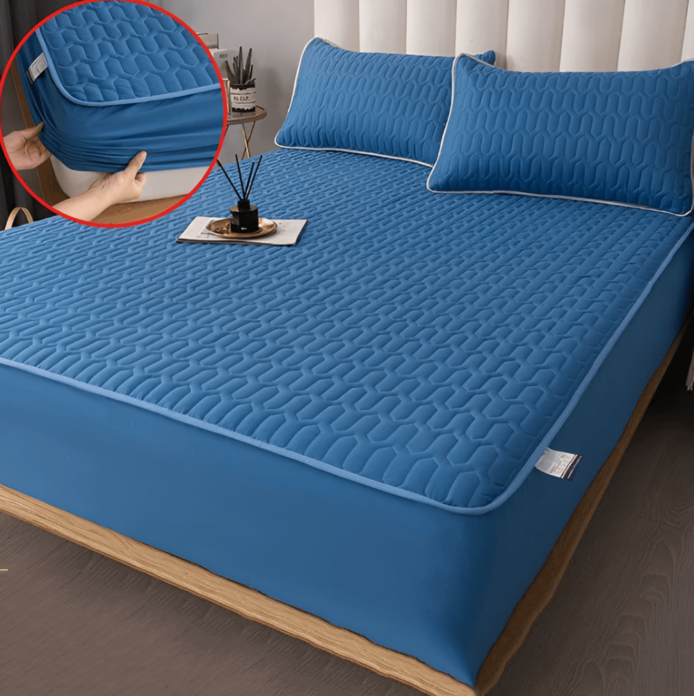 Matrasbeschermer Met Elastiek Waterdicht Polyester Geometrisch Patroon Ademend 90-220 cm Bescherming | Sulvida