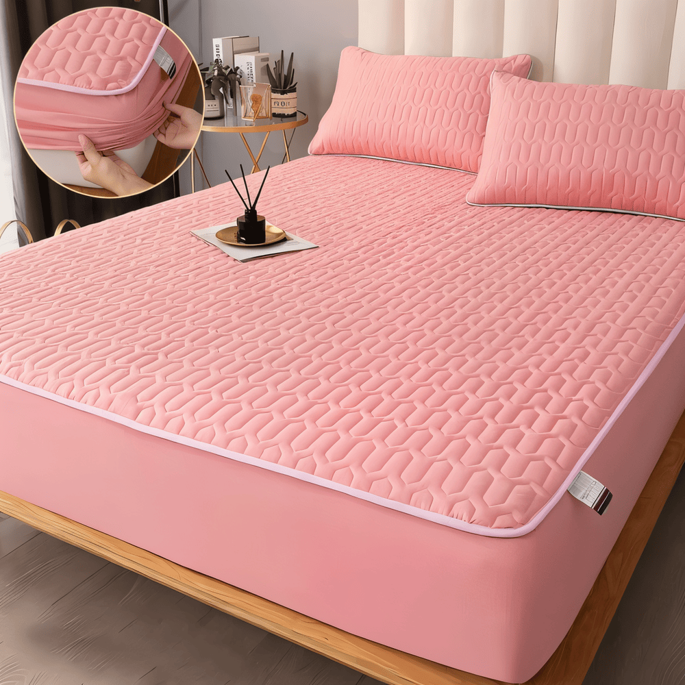 Matrasbeschermer Met Elastiek Waterdicht Polyester Geometrisch Patroon Ademend 90-220 cm Bescherming | Sulvida