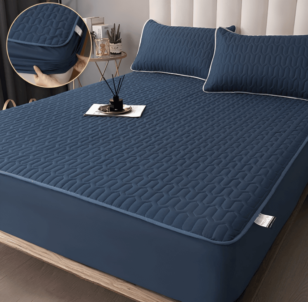 Matrasbeschermer Met Elastiek Waterdicht Polyester Geometrisch Patroon Ademend 90-220 cm Bescherming | Sulvida