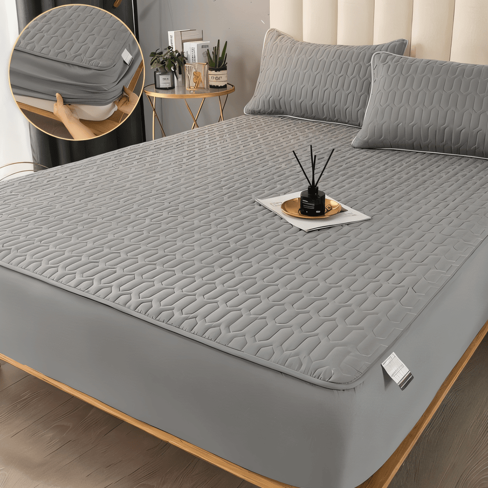 Matrasbeschermer Met Elastiek Waterdicht Polyester Geometrisch Patroon Ademend 90-220 cm Bescherming | Sulvida