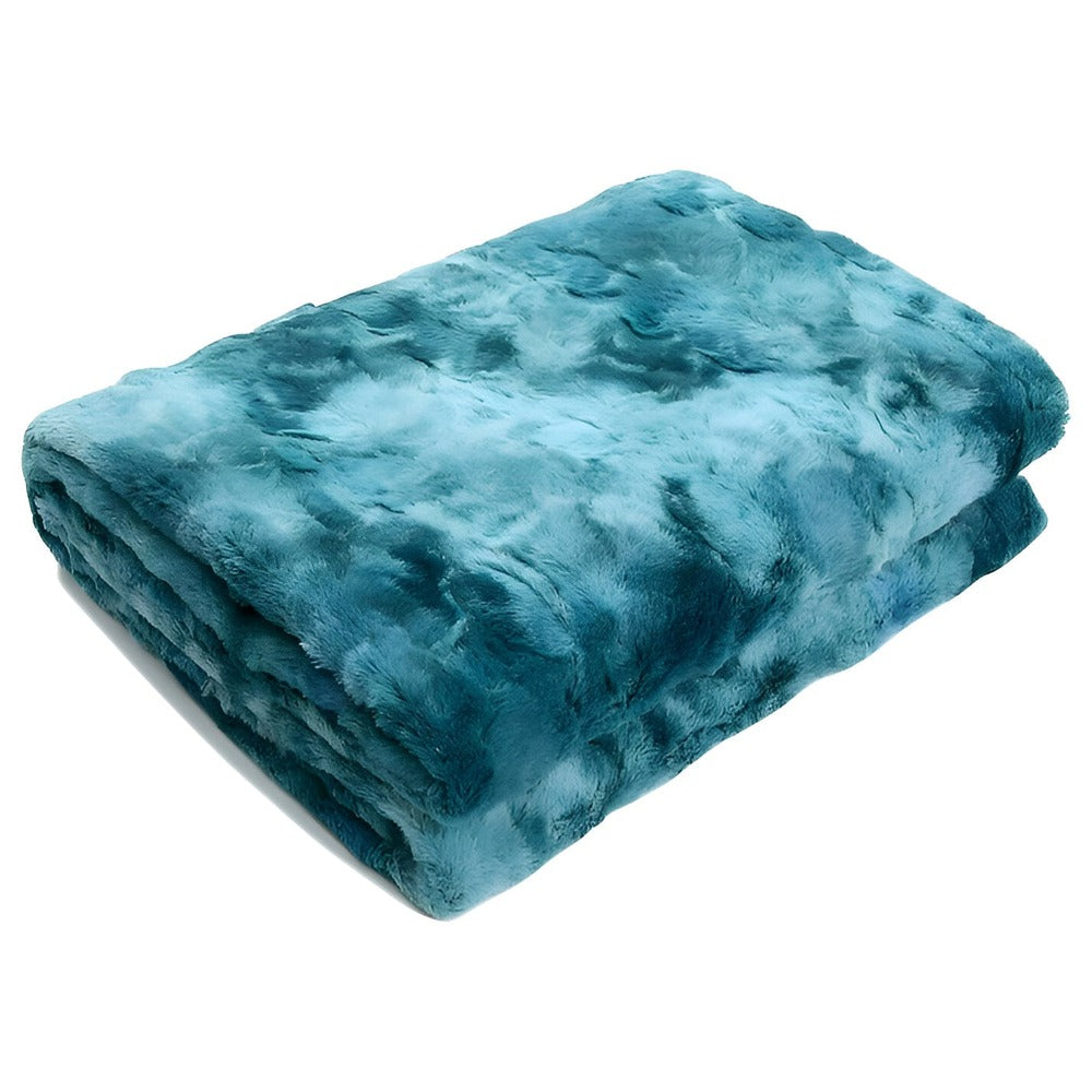 Luxe Dubbelzijdig Koraalvleece Plaid Batikpatroon Winterdeken Warm & Pluizig Vier Seizoenen Bed Bank | Sulvida