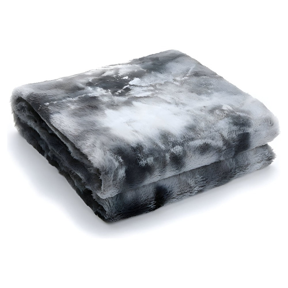 Luxe Dubbelzijdig Koraalvleece Plaid Batikpatroon Winterdeken Warm & Pluizig Vier Seizoenen Bed Bank | Sulvida