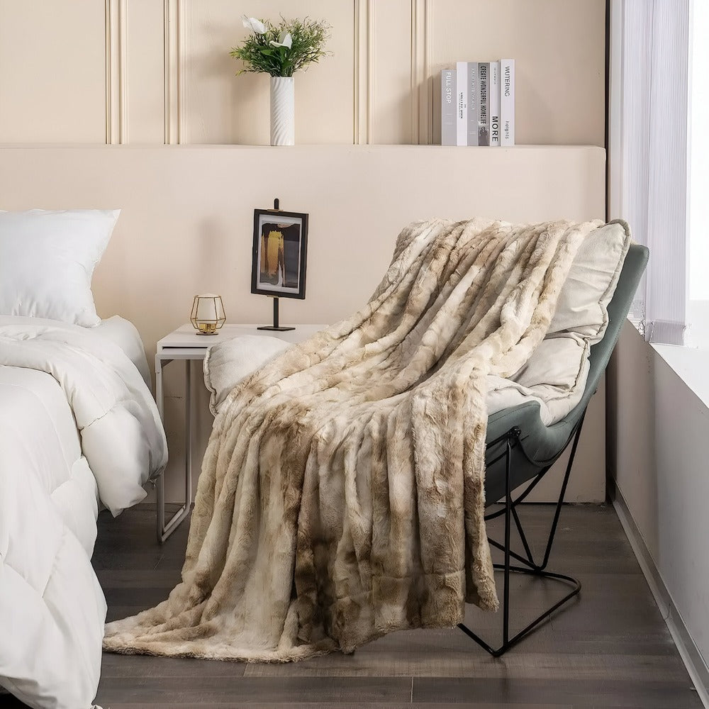 Luxe Dubbelzijdig Koraalvleece Plaid Batikpatroon Winterdeken Warm & Pluizig Vier Seizoenen Bed Bank | Sulvida