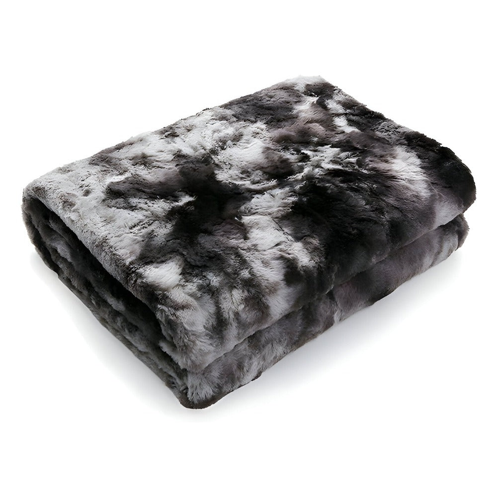 Luxe Dubbelzijdig Koraalvleece Plaid Batikpatroon Winterdeken Warm & Pluizig Vier Seizoenen Bed Bank | Sulvida