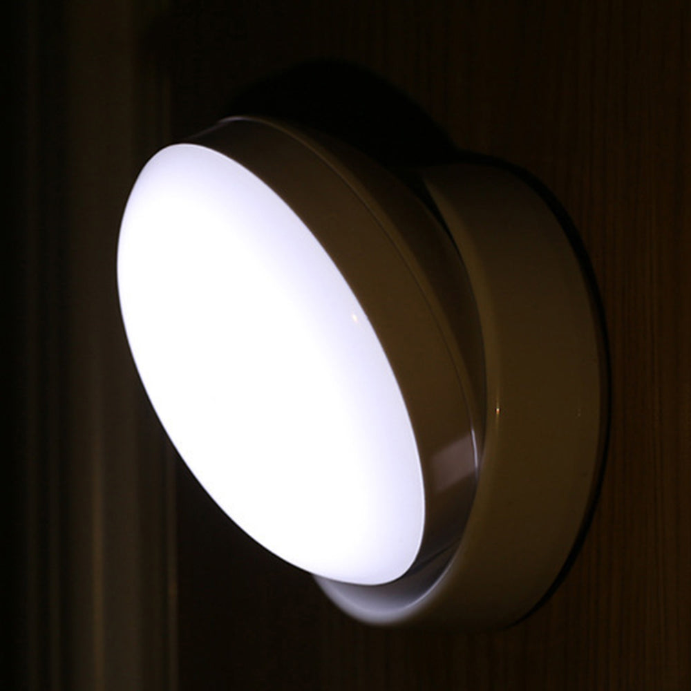 Draaibare LED Wandlamp met Bewegingssensor voor Gang Slaapkamer Keuken Acrylic 8x9cm Magnetisch Nachtlampje | Sulvida