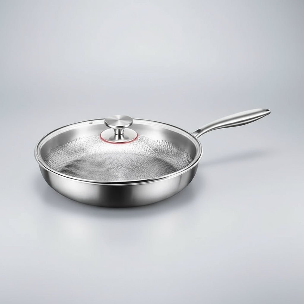 Titanium Koekenpan Gehamerd met Antiaanbaklaag Inductie Geschikt voor Duurzame Gezonde Kookervaring in de Keuken | Sulvida