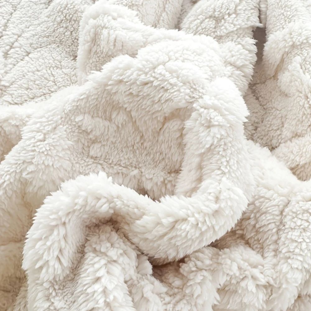 Jacquard Fleece Plaid met Geometrisch Weefpatroon – Zachte Microvezel Deken voor Bank en Bed Warm Comfortabel | Sulvida