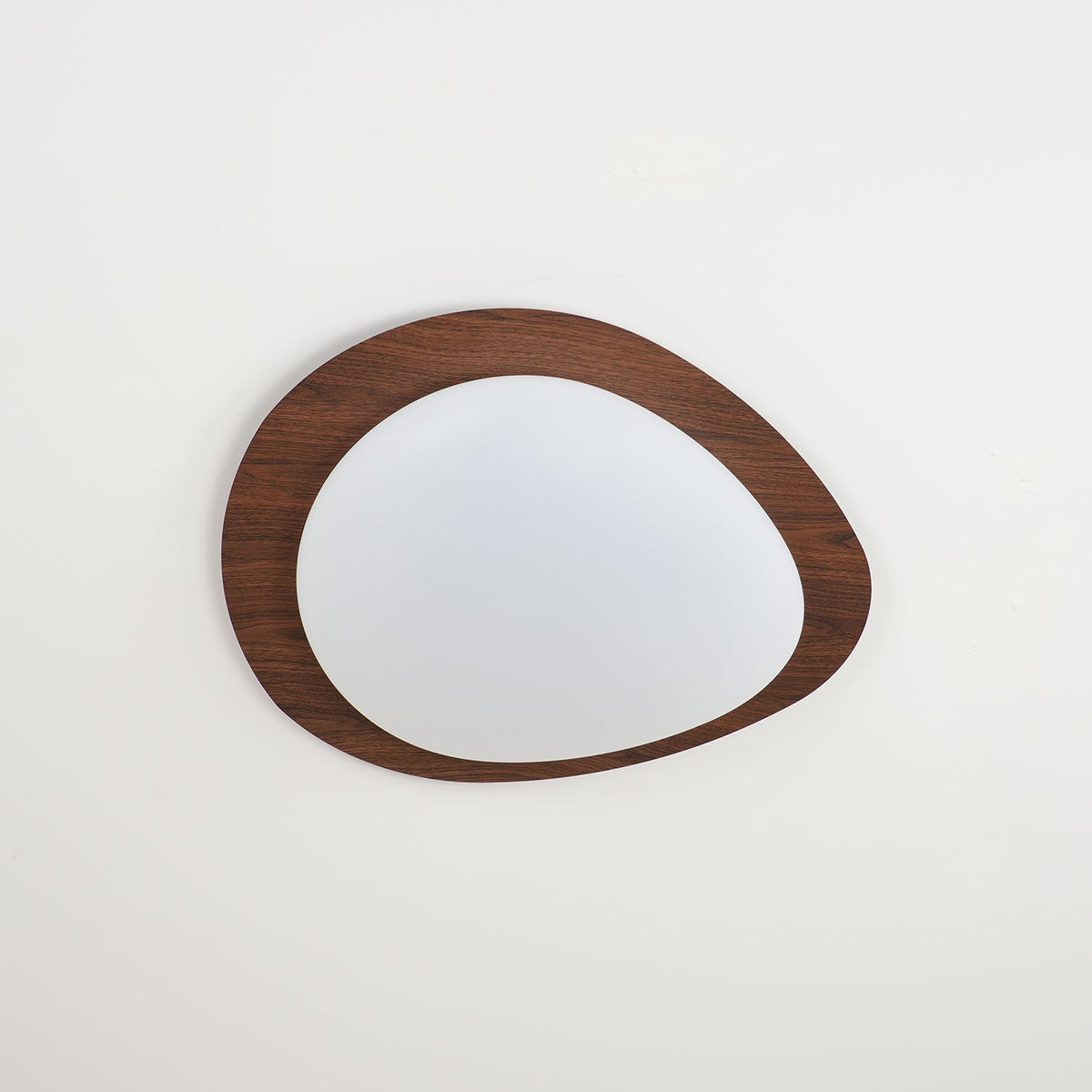 Plafondlamp Organisch Kiezelsteenvorm Houten Textuur Warm LED Licht Woonkamer Eetkamer Modern Design | Sulvida