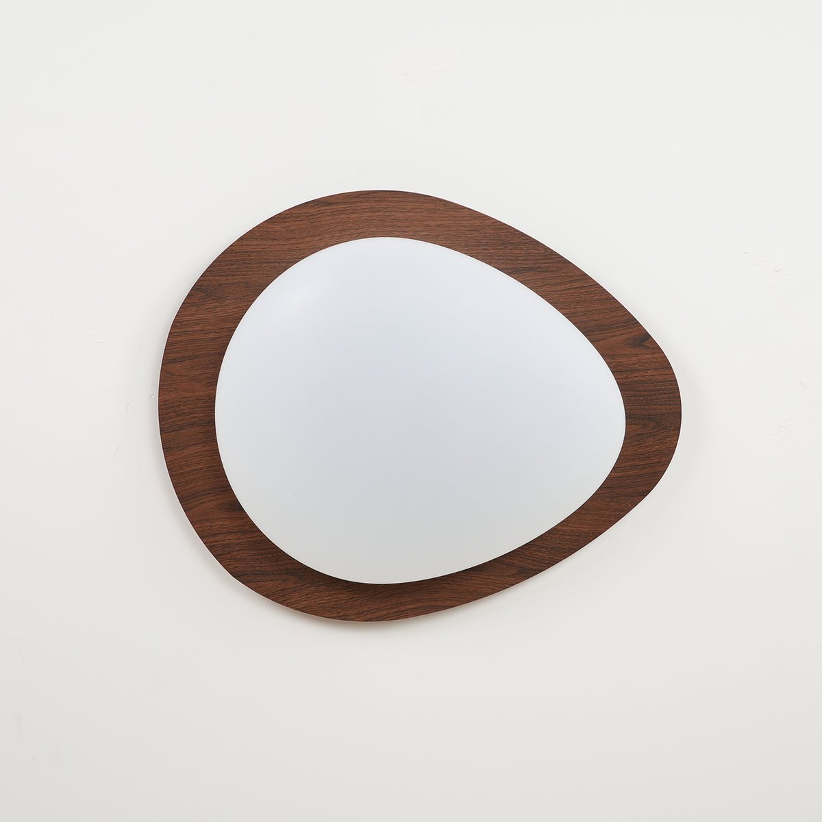 Plafondlamp Organisch Kiezelsteenvorm Houten Textuur Warm LED Licht Woonkamer Eetkamer Modern Design | Sulvida