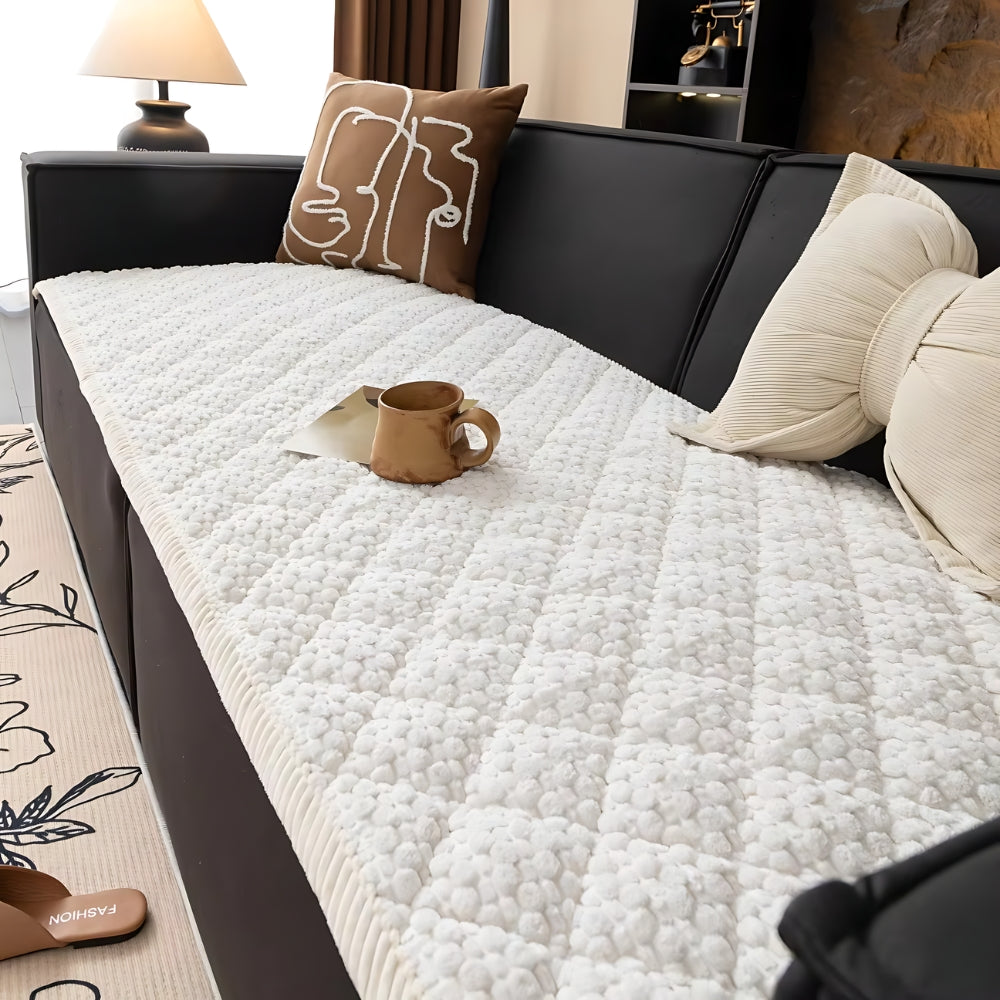 Gewatteerde Bankhoes Microvezel Diervriendelijk Geometrisch Patroon Antislip 70-240 cm voor Bescherming | Sulvida