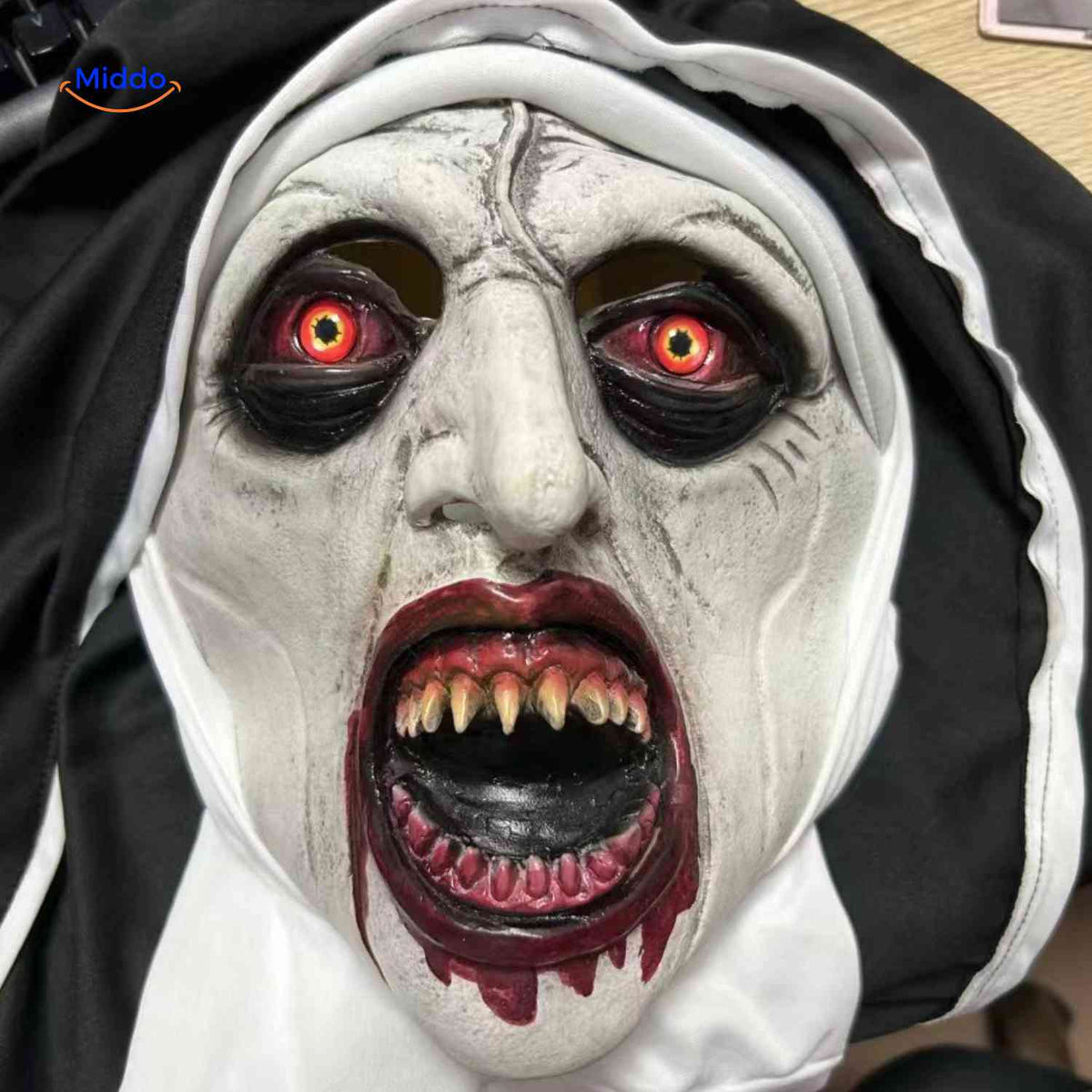Horrormasker Demon Non Latex Verkleedaccessoire Kostuum Halloween Feest Griezelig Eng Realistisch Masker | Sulvida