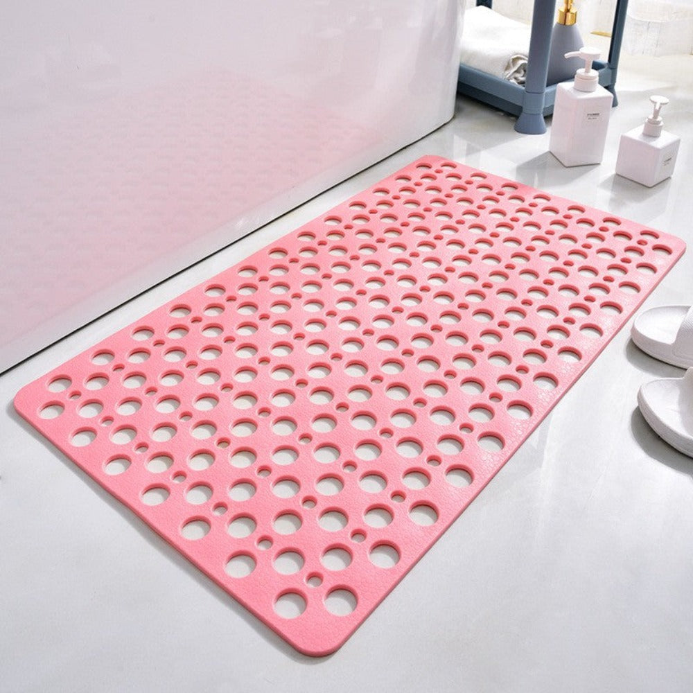 Antislip Douchematje met Zuignappen Grijs Blauw Wit Roze Groen Beige TPE Badkamermat Antibacterieel Veilig | Sulvida
