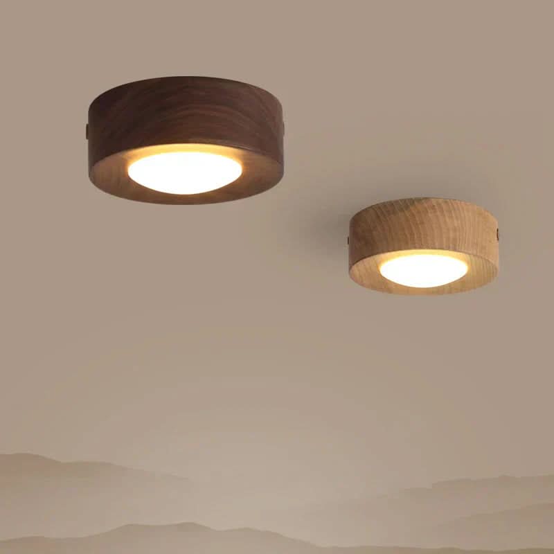 Plafondlamp Moderne Rechthoek Hout met LED 100×40 mm Warm Licht voor Slaapkamer Woonkamer Eetkamer Hal | Sulvida