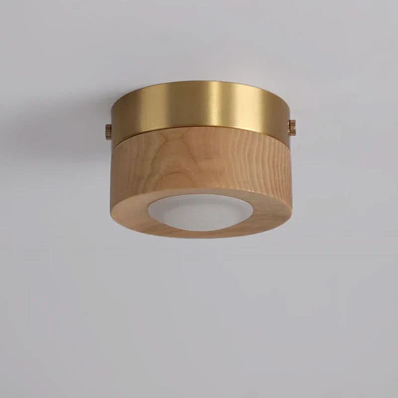 Plafondlamp Moderne Rechthoek Hout met LED 100×40 mm Warm Licht voor Slaapkamer Woonkamer Eetkamer Hal | Sulvida