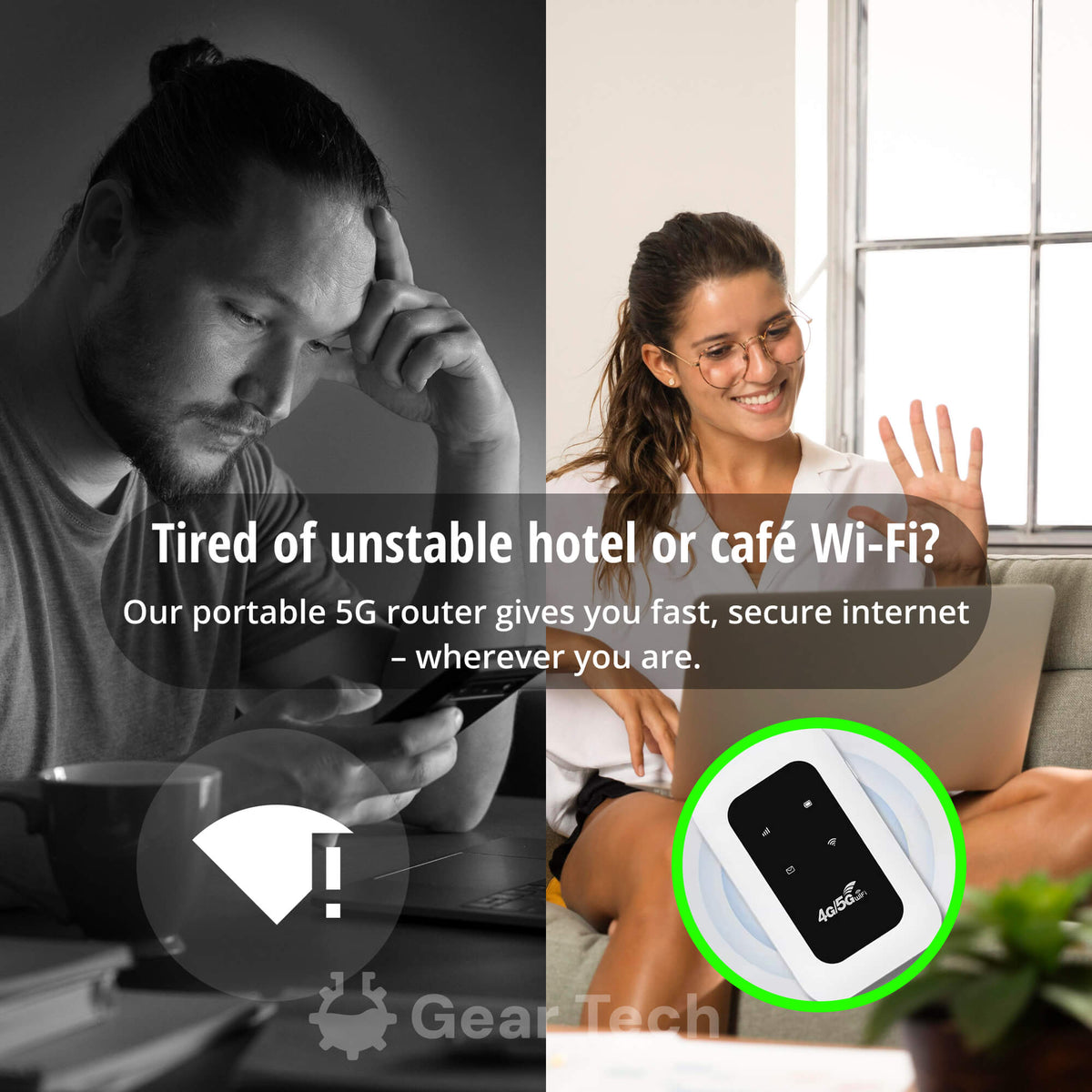 Draagbare Wi-Fi Router Mobiel Internetapparaat Compacte Hotspot Reisrouter SIM-Kaart 4G LTE Draadloos | Sulvida