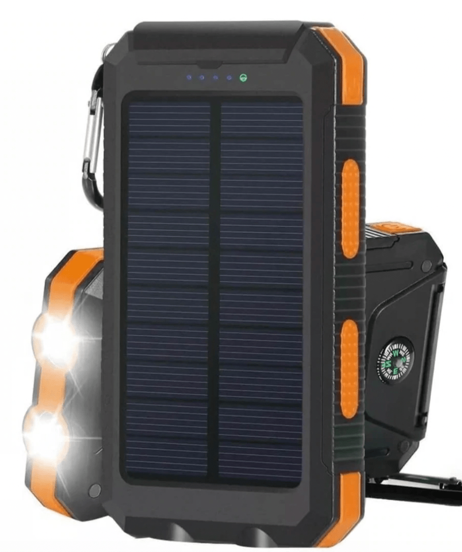Draagbare Powerbank op Zonne-energie 500000 mAh met USB-poorten en LED-zaklamp voor Mobiele Apparaten | Sulvida