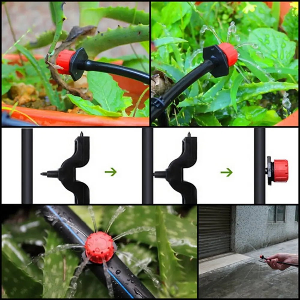 Buses d’irrigation goutte à goutte pivotantes à 360°, lot de 50, économes en eau, pour l’arrosage du jardin | Sulvida