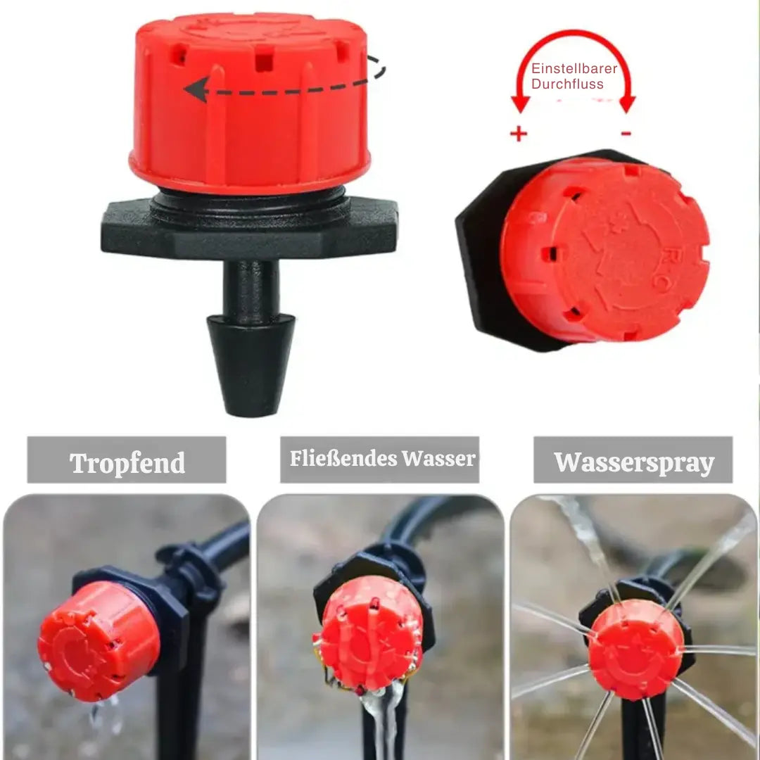 Buses d’irrigation goutte à goutte pivotantes à 360°, lot de 50, économes en eau, pour l’arrosage du jardin | Sulvida